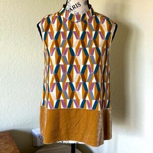 Zara W/B Collection Very Soft Size M Zip Up Back Sleeveless Dress Top